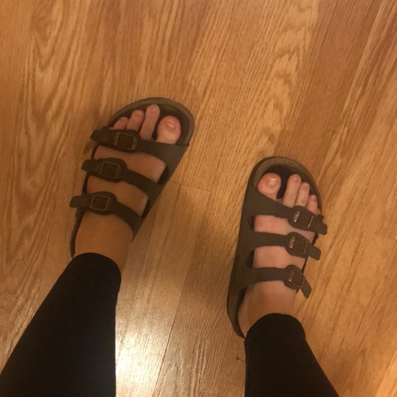 birkenstock 3 strap mocha